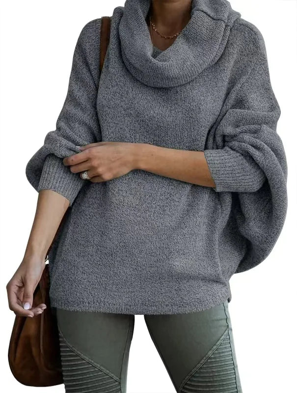 Sable Cozy Loose-Fit Lantern Sleeve Sweater