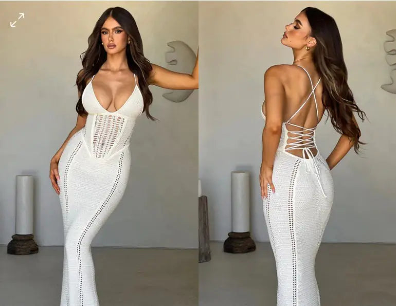 Lorea Serene Backless Maxi Dress