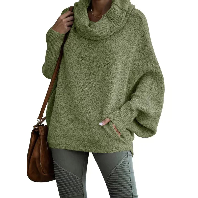 Sable Cozy Loose-Fit Lantern Sleeve Sweater