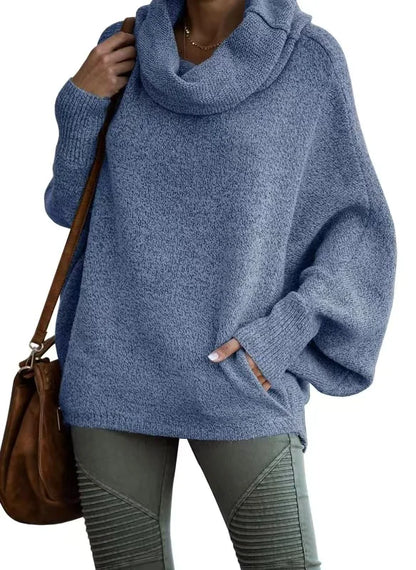 Sable Cozy Loose-Fit Lantern Sleeve Sweater