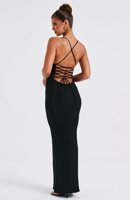 Lorea Serene Backless Maxi Dress