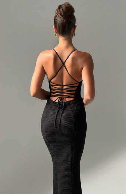 Lorea Serene Backless Maxi Dress