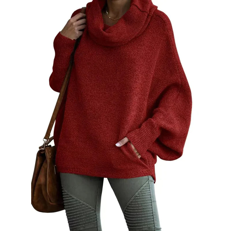 Sable Cozy Loose-Fit Lantern Sleeve Sweater