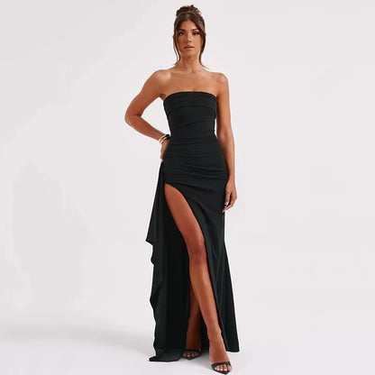 Lorea Luxe High Slit Dress